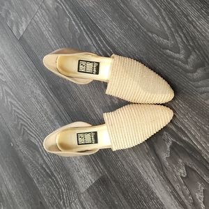 Rush Hour Express Metallic Gold Kitten Heels 6.5